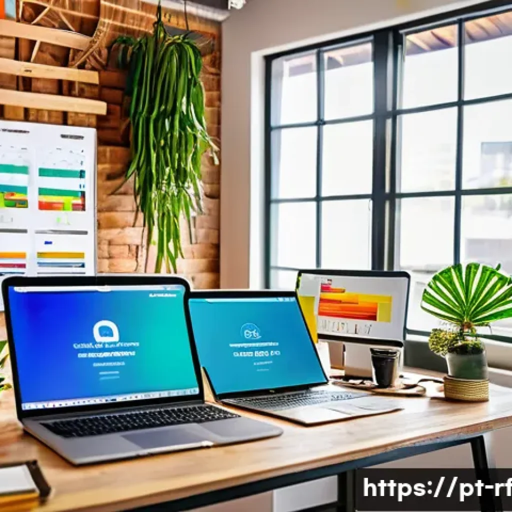 크리에이티브 허브와 소셜 미디어 활용 전략 - A vibrant social media marketing workspace featuring a diverse Brazilian professional team collabora...