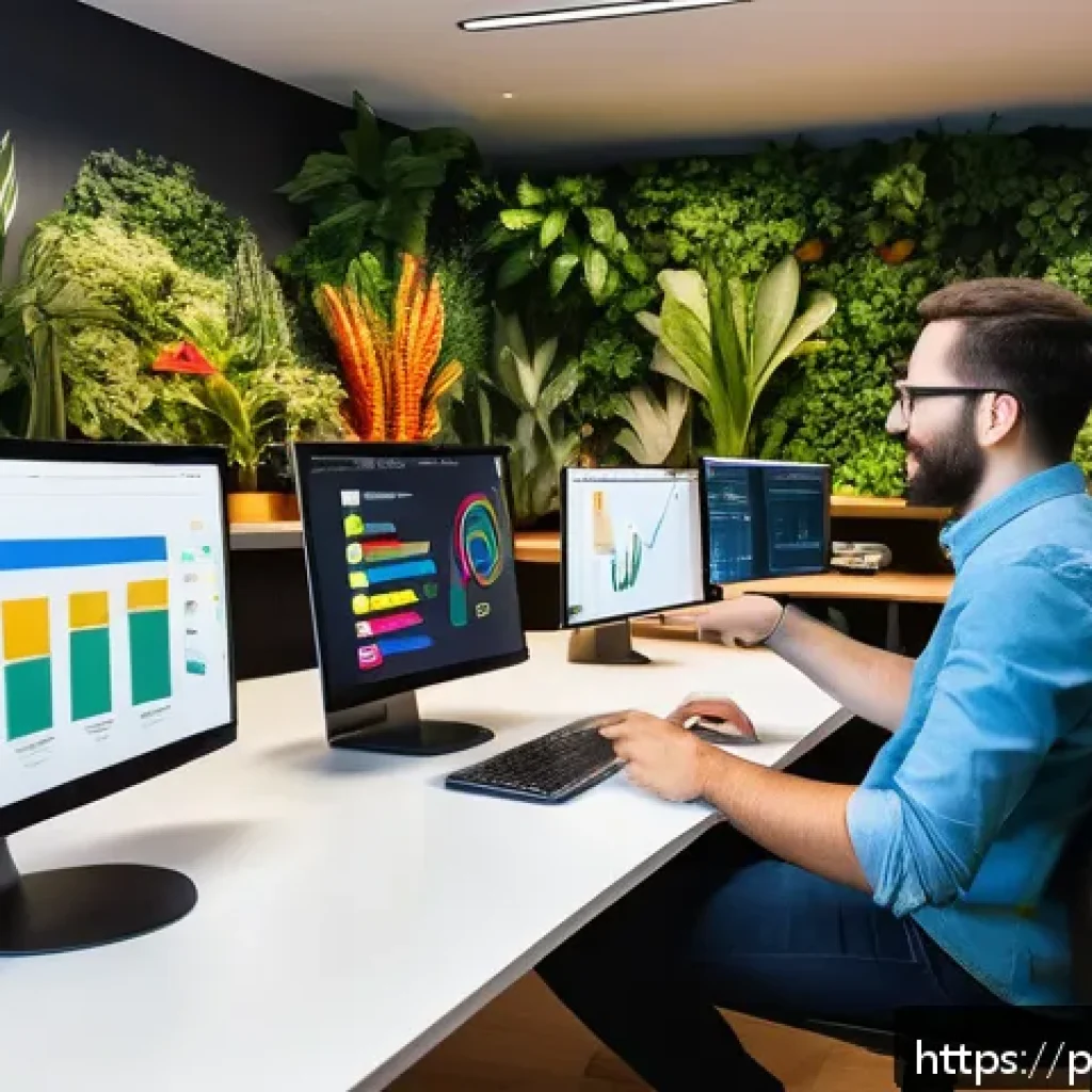크리에이티브 허브의 데이터 기반 의사결정 - A modern creative workspace in São Paulo, Brazil, showing a diverse team of marketing professionals ...